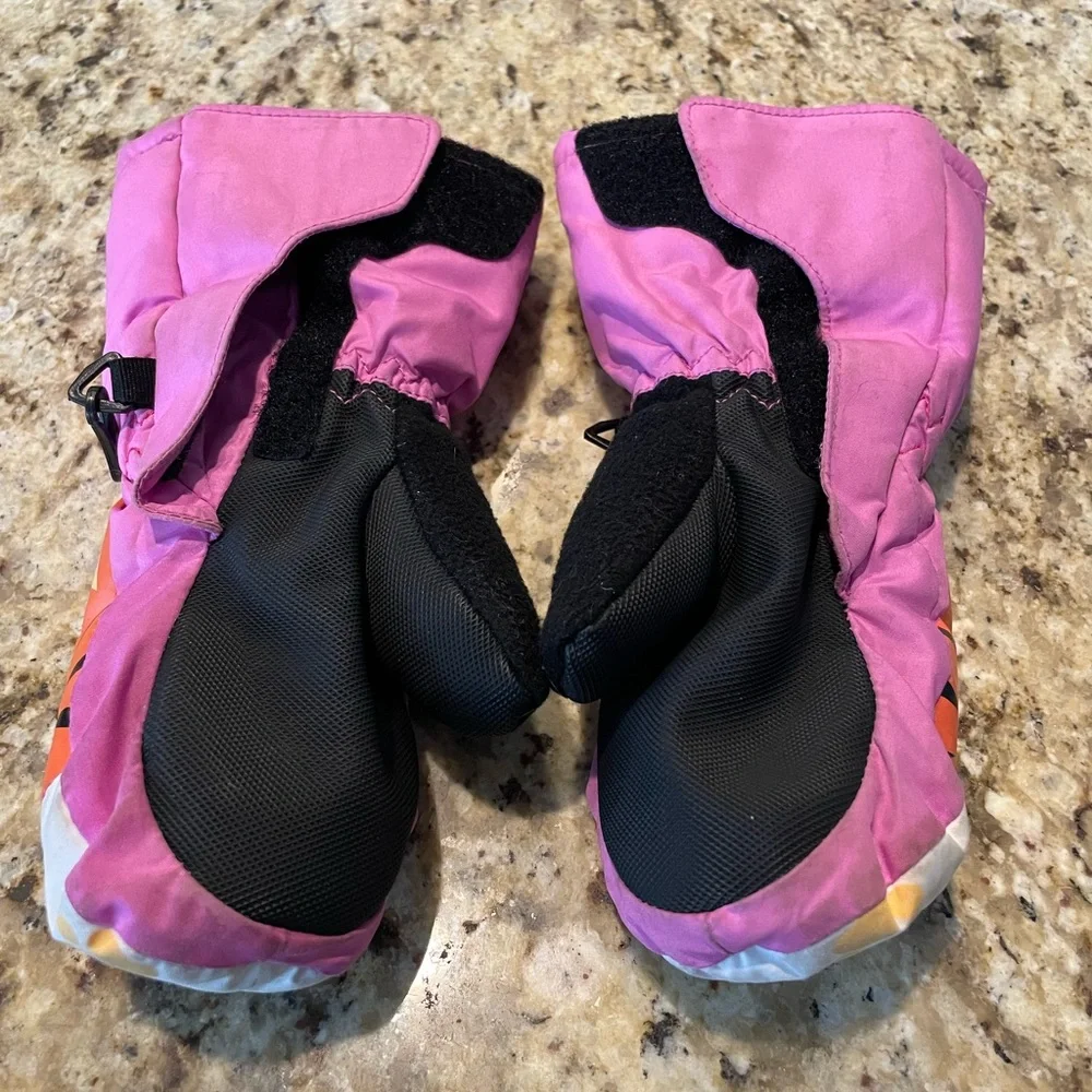 Burton Kids/Toddler Pink Tiger Mittens Size 2T